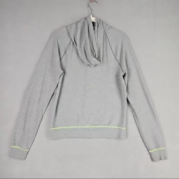 PINK Victoria's Secret Gray Hoodie with Neon Accents‼️FINAL SALE - Picture 2 of 6